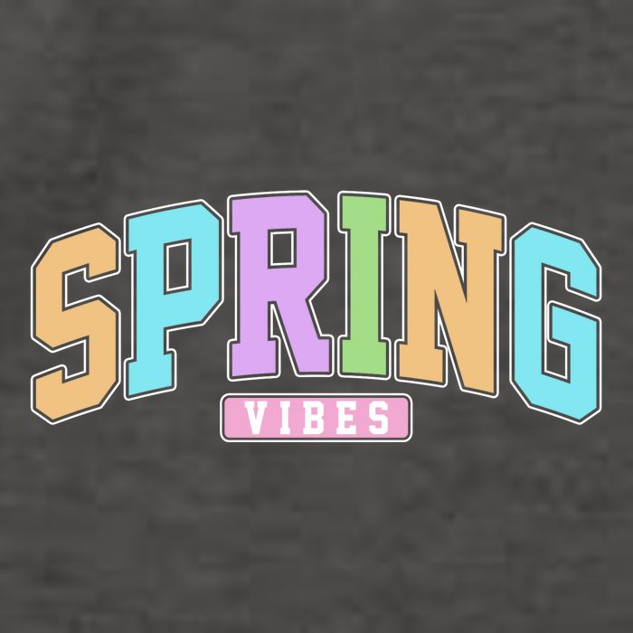 Spring Vibes Retro Varsity Vector Backpack