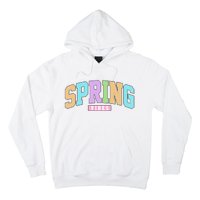 Spring Vibes Retro Varsity Hoodie