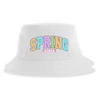 Spring Vibes Retro Varsity Sustainable Bucket Hat