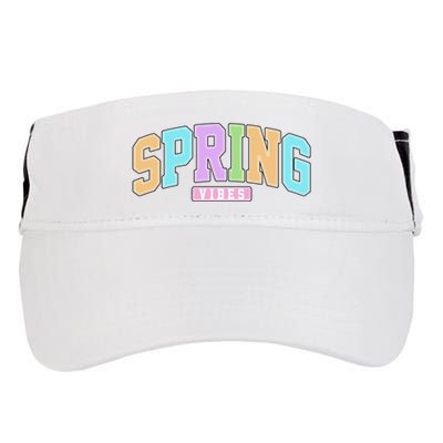 Spring Vibes Retro Varsity Adult Drive Performance Visor