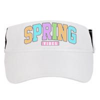 Spring Vibes Retro Varsity Adult Drive Performance Visor