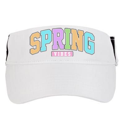 Spring Vibes Retro Varsity Adult Drive Performance Visor