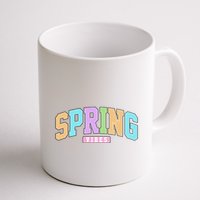 Spring Vibes Retro Varsity Mug