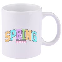 Spring Vibes Retro Varsity 11oz C Handle Ceramic Mug