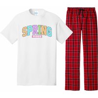 Spring Vibes Retro Varsity Pajama Set