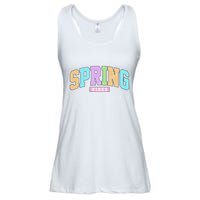 Spring Vibes Retro Varsity Ladies Essential Flowy Tank