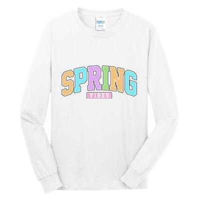 Spring Vibes Retro Varsity Tall Long Sleeve T-Shirt