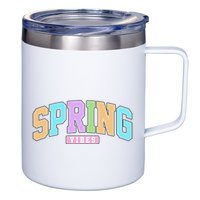 Spring Vibes Retro Varsity 12oz Stainless Steel Coffee Mug