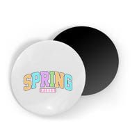 Spring Vibes Retro Varsity Magnet