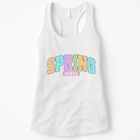 Spring Vibes Retro Varsity Womens Tank Top