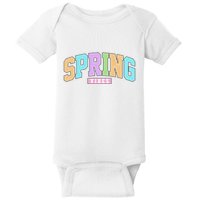 Spring Vibes Retro Varsity Baby Bodysuit