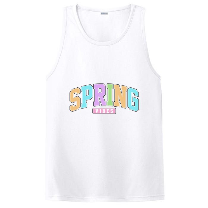 Spring Vibes Retro Varsity PosiCharge Competitor Tank