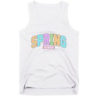 Spring Vibes Retro Varsity Tank Top