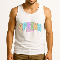 Spring Vibes Retro Varsity Tank Top