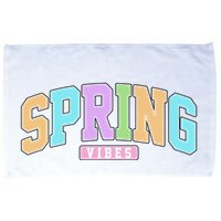 Spring Vibes Retro Varsity Microfiber Hand Towel