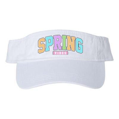 Spring Vibes Retro Varsity Valucap Bio-Washed Visor