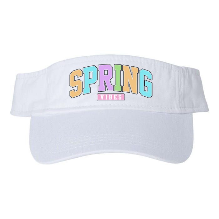 Spring Vibes Retro Varsity Valucap Bio-Washed Visor