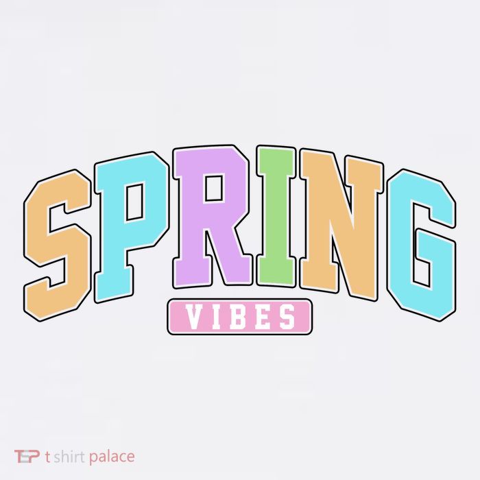 Spring Vibes Retro Varsity Visor