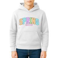 Spring Vibes Retro Varsity Kids Hoodie