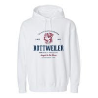 Styled Vintage Rottweiler Garment-Dyed Fleece Hoodie