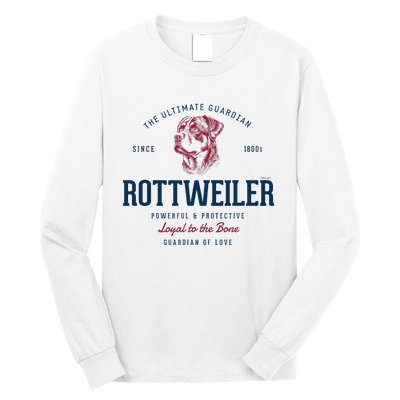 Styled Vintage Rottweiler Long Sleeve Shirt