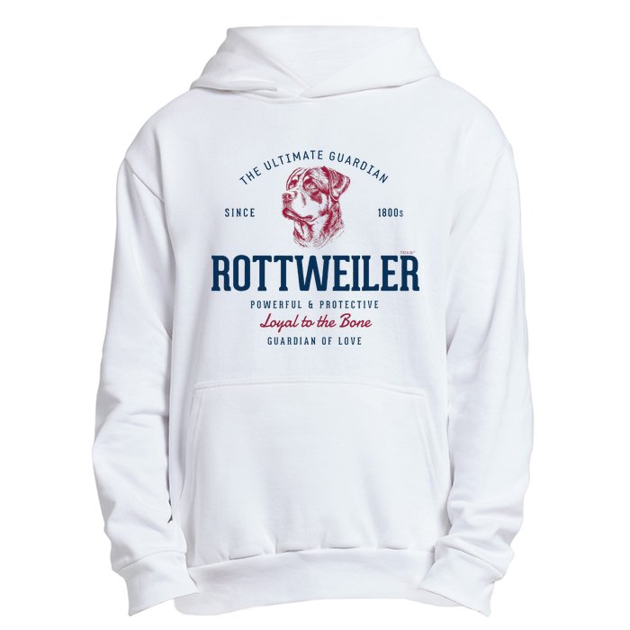 Styled Vintage Rottweiler Urban Pullover Hoodie