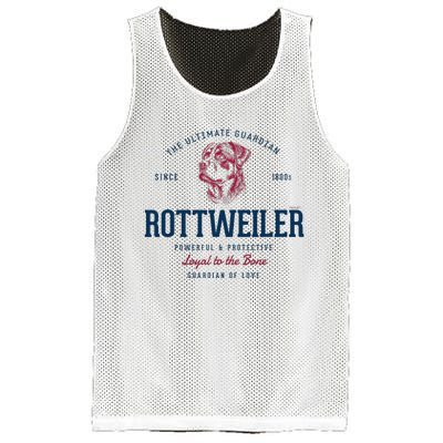 Styled Vintage Rottweiler Mesh Reversible Basketball Jersey Tank