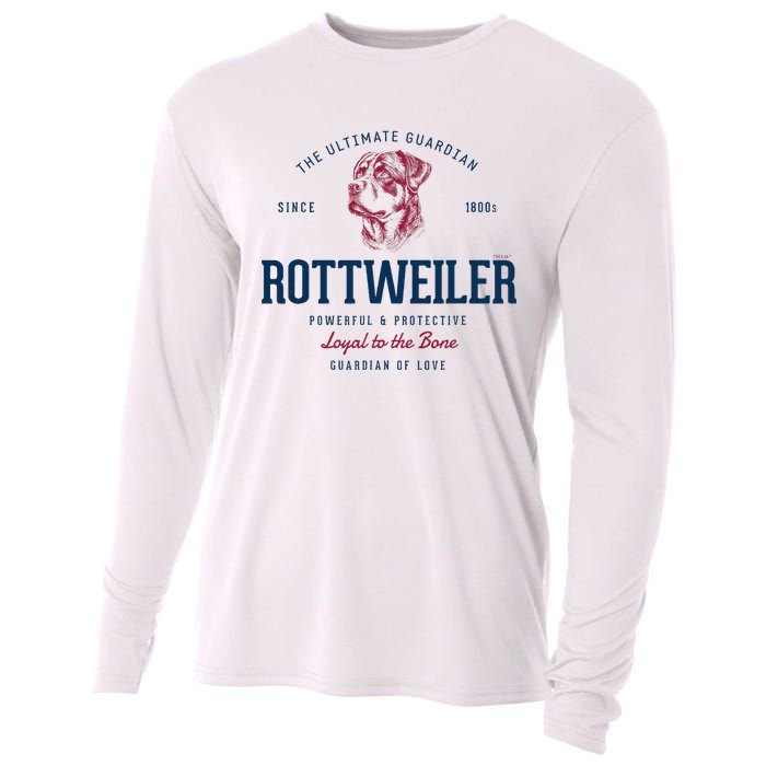 Styled Vintage Rottweiler Cooling Performance Long Sleeve Crew