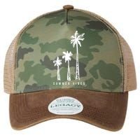 Summer Vibes Retro Palm Tree Legacy Tie Dye Trucker Hat