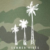 Summer Vibes Retro Palm Tree Legacy Tie Dye Trucker Hat
