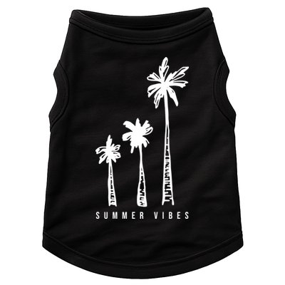 Summer Vibes Retro Palm Tree Doggie Tank
