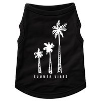 Summer Vibes Retro Palm Tree Doggie Tank
