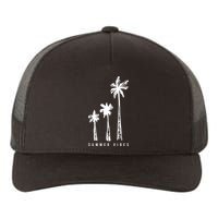 Summer Vibes Retro Palm Tree Yupoong Adult 5-Panel Trucker Hat
