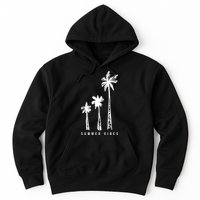 Summer Vibes Retro Palm Tree Hoodie