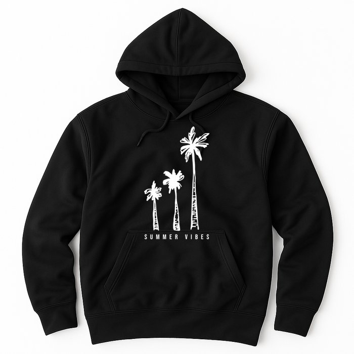 Summer Vibes Retro Palm Tree Hoodie