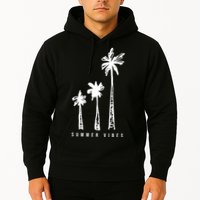 Summer Vibes Retro Palm Tree Hoodie