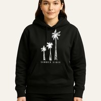 Summer Vibes Retro Palm Tree Hoodie