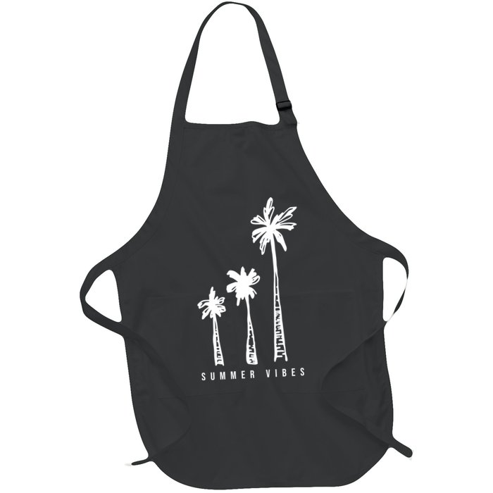Summer Vibes Retro Palm Tree Apron