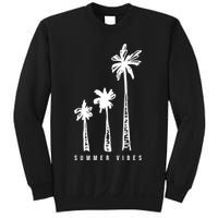 Summer Vibes Retro Palm Tree Sweatshirt