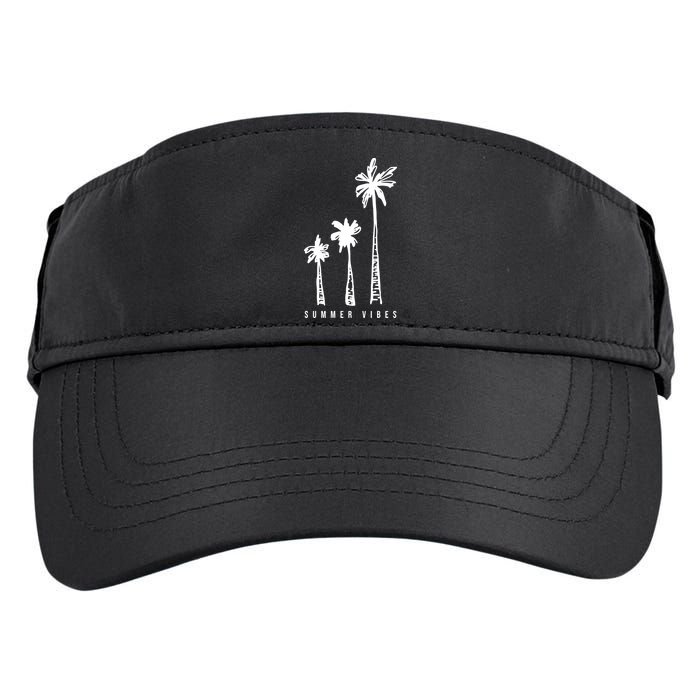 Summer Vibes Retro Palm Tree Adult Drive Performance Visor