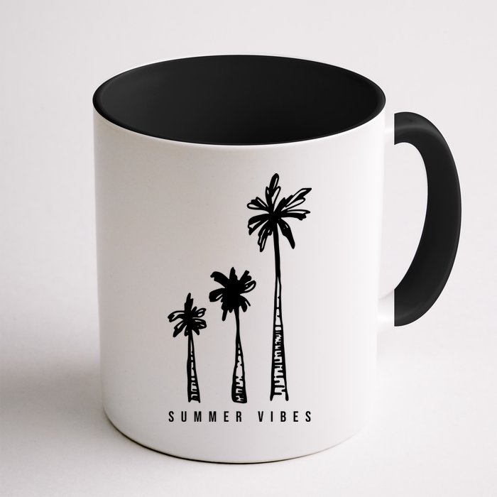 Summer Vibes Retro Palm Tree Mug