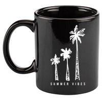 Summer Vibes Retro Palm Tree 11oz C Handle Ceramic Mug