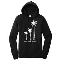 Summer Vibes Retro Palm Tree Women's Pullover Hoodie