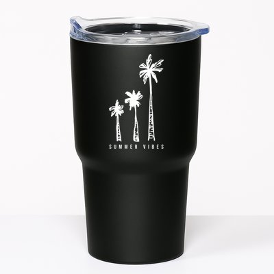 Summer Vibes Retro Palm Tree Tumbler