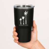 Summer Vibes Retro Palm Tree Tumbler