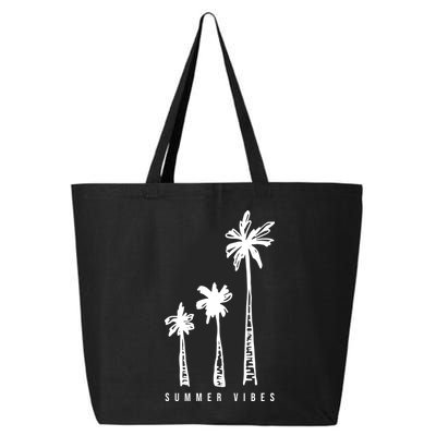 Summer Vibes Retro Palm Tree 25L Jumbo Tote