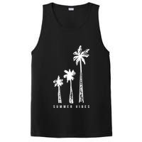Summer Vibes Retro Palm Tree PosiCharge Competitor Tank