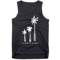 Summer Vibes Retro Palm Tree Tank Top