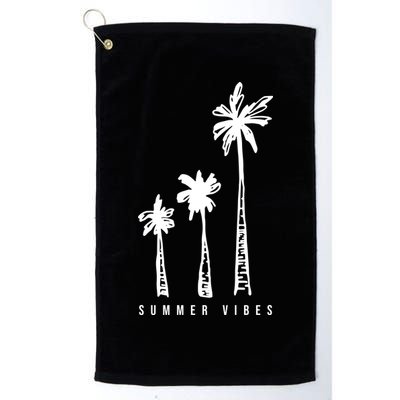 Summer Vibes Retro Palm Tree Golf Towel