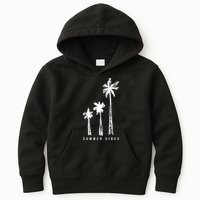 Summer Vibes Retro Palm Tree Kids Hoodie